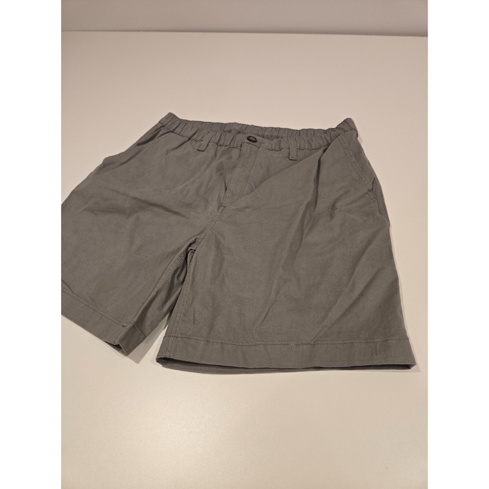 Chubbies Men's XL Shorts Elastic Waist Pockets Gray Cotton Blend Stretch 7"